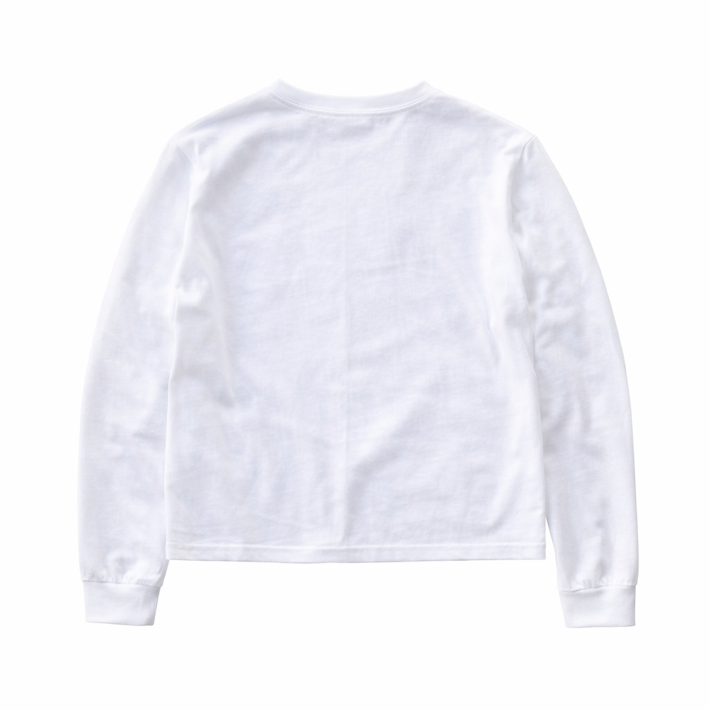 Azphere - Camiseta Manga Larga Blanca Print Minimal