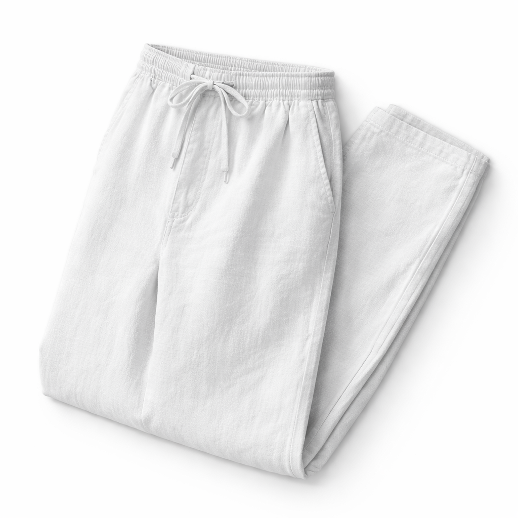 Azphere - Pantalón de Lino Relaxed Fit